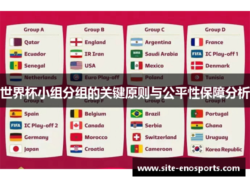 世界杯小组分组的关键原则与公平性保障分析